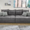 Big Sofa Mit Federkern Grau 306 Cm – Moldau For Big Sofa Grau