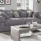 Smart Big Sofa Lionore | Hellgrau, Dunkelbraun, Grau, Anthrazit Inside Big Sofa Grau